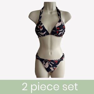 Paula Hermanny ~ Two piece Bikini ~ Tie padded top & Bikini Bottom ~ size Small